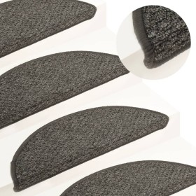 Stair tread mats 15 pcs anthracite 56x17x3 cm by vidaXL, Stair mats - Ref: Foro24-149891, Price: 53,99 €, Discount: %