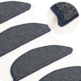 Stair tread mats 15 pcs dark blue 56x17x3 cm by vidaXL, Stair mats - Ref: Foro24-149893, Price: 41,99 €, Discount: %