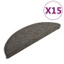 Stair tread mats 15 pcs anthracite 65x21x4 cm by vidaXL, Stair mats - Ref: Foro24-149900, Price: 57,83 €, Discount: %