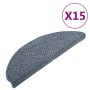 Stair tread mats 15 pcs blue 65x21x4 cm by vidaXL, Stair mats - Ref: Foro24-149901, Price: 60,39 €, Discount: %