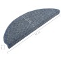 Stair tread mats 15 pcs blue 65x21x4 cm by vidaXL, Stair mats - Ref: Foro24-149901, Price: 60,39 €, Discount: %