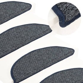 Stair tread mats 15 pcs dark blue 65x21x4 cm by vidaXL, Stair mats - Ref: Foro24-149902, Price: 49,99 €, Discount: %