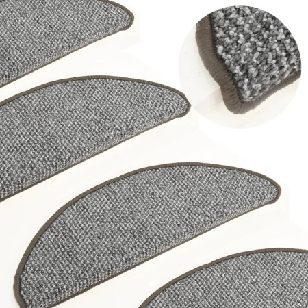 Stair tread mats 15 pcs gray 56x17x3 cm by vidaXL, Stair mats - Ref: Foro24-149906, Price: 48,62 €, Discount: %