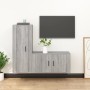 TV furniture set 2 pieces gray Sonoma plywood by vidaXL, TV Furniture - Ref: Foro24-3188732, Price: 107,99 €, Discount: %