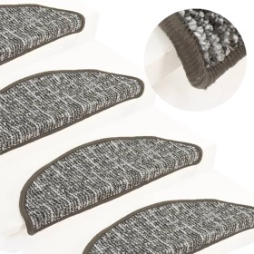 Stair tread mats 15 pcs anthracite 65x21x4 cm by vidaXL, Stair mats - Ref: Foro24-149922, Price: 50,58 €, Discount: %