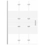 Mampara de ducha plegable ESG blanco 100x140 cm de vidaXL, Puertas de ducha - Ref: Foro24-150738, Precio: 144,50 €, Descuento: %