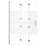 Mampara de ducha plegable ESG blanco 100x140 cm de vidaXL, Puertas de ducha - Ref: Foro24-150738, Precio: 144,50 €, Descuento: %