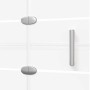 Folding shower screen ESG white 100x140 cm by vidaXL, shower doors - Ref: Foro24-150738, Price: 144,50 €, Discount: %