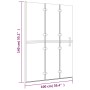 Folding shower screen ESG white 100x140 cm by vidaXL, shower doors - Ref: Foro24-150738, Price: 144,50 €, Discount: %