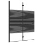 Mampara de ducha plegable ESG negro 100x140 cm de vidaXL, Puertas de ducha - Ref: Foro24-150741, Precio: 127,27 €, Descuento: %