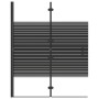 Folding shower screen ESG black 100x140 cm by vidaXL, shower doors - Ref: Foro24-150741, Price: 127,27 €, Discount: %