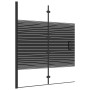 Folding shower screen ESG black 120x140 cm by vidaXL, shower doors - Ref: Foro24-150742, Price: 137,66 €, Discount: %