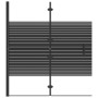 Folding shower screen ESG black 120x140 cm by vidaXL, shower doors - Ref: Foro24-150742, Price: 137,66 €, Discount: %