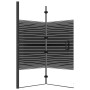 Folding shower screen ESG black 120x140 cm by vidaXL, shower doors - Ref: Foro24-150742, Price: 137,66 €, Discount: %