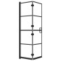 Folding shower screen ESG black 80x140 cm by vidaXL, shower doors - Ref: Foro24-150743, Price: 131,90 €, Discount: %