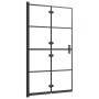 Folding shower screen ESG black 80x140 cm by vidaXL, shower doors - Ref: Foro24-150743, Price: 131,90 €, Discount: %