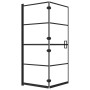 Folding black ESG shower screen 120x140 cm by vidaXL, shower doors - Ref: Foro24-150745, Price: 174,24 €, Discount: %