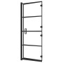 Folding black ESG shower screen 120x140 cm by vidaXL, shower doors - Ref: Foro24-150745, Price: 174,24 €, Discount: %