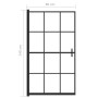 ESG black shower screen 80x140 cm by vidaXL, shower doors - Ref: Foro24-150746, Price: 128,94 €, Discount: %