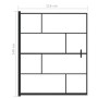 Black 116x140 cm tempered glass shower screen by vidaXL, shower doors - Ref: Foro24-150751, Price: 150,96 €, Discount: %