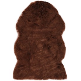 Brown synthetic sheepskin rug 60x90 cm by vidaXL, Rugs - Ref: Foro24-284713, Price: 26,50 €, Discount: %