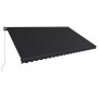 Toldo retráctil manual con LED gris antracita 500x300 cm de vidaXL, Toldos - Ref: Foro24-3051247, Precio: 384,90 €, Descuento: %