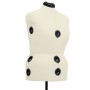 Adjustable tailor mannequin woman cream color size L 44-50 by vidaXL, Gallants at night - Ref: Foro24-288490, Price: 207,49 €...