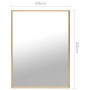 Goldener Spiegel 80x60 cm von vidaXL, Spiegel - Ref: Foro24-322748, Preis: 55,99 €, Rabatt: %