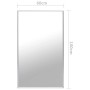 Espejo plateado 100x60 cm de vidaXL, Espejos - Ref: Foro24-322736, Precio: 63,77 €, Descuento: %