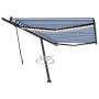 Toldo manual retráctil con LED azul y blanco 500x300 cm de vidaXL, Toldos - Ref: Foro24-3069781, Precio: 597,91 €, Descuento: %