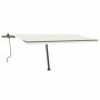 Manual retractable awning with cream LED light 500x300 cm by vidaXL, Awnings - Ref: Foro24-3069782, Price: 600,91 €, Discount: %