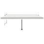 Toldo retráctil manual con luz LED crema 500x300 cm de vidaXL, Toldos - Ref: Foro24-3069782, Precio: 598,01 €, Descuento: %