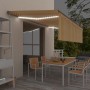 Toldo retráctil manual persiana y LED amarillo y blanco 5x3 m de vidaXL, Toldos - Ref: Foro24-3069463, Precio: 527,66 €, Desc...