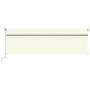 Toldo retráctil manual con persiana y LED crema 5x3 m de vidaXL, Toldos - Ref: Foro24-3069462, Precio: 513,35 €, Descuento: %