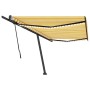 Toldo retráctil manual con luz LED amarillo y blanco 500x300 cm de vidaXL, Toldos - Ref: Foro24-3069783, Precio: 598,05 €, De...