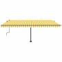 Toldo retráctil manual con luz LED amarillo y blanco 500x300 cm de vidaXL, Toldos - Ref: Foro24-3069783, Precio: 598,05 €, De...