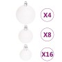 108 Piece Silver and White Christmas Ornament Set by vidaXL, Festive decorations - Ref: Foro24-330093, Price: 40,32 €, Discou...