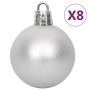 108 Piece Silver and White Christmas Ornament Set by vidaXL, Festive decorations - Ref: Foro24-330093, Price: 40,32 €, Discou...