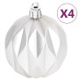 70-teiliges Weihnachtsornament-Set in Silber und Weiß von vidaXL, Festliche Dekorationen - Ref: Foro24-330090, Preis: 30,99 €...