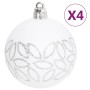 70-teiliges Weihnachtsornament-Set in Silber und Weiß von vidaXL, Festliche Dekorationen - Ref: Foro24-330090, Preis: 30,99 €...