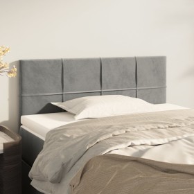 Light gray velvet headboard 90x5x78/88 cm by vidaXL, Headboards and footboards - Ref: Foro24-346026, Price: 45,81 €, Discount: %