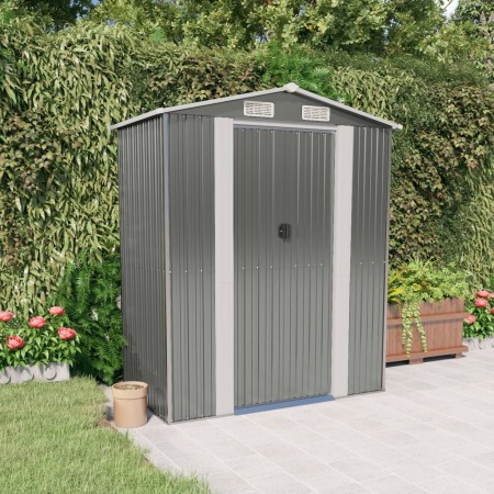 Cobertizo de jardín acero galvanizado gris claro 192x108x223 cm de vidaXL, Cobertizos - Ref: Foro24-319269, Precio: 239,97 €,...