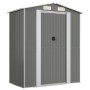 Cobertizo de jardín acero galvanizado gris claro 192x108x223 cm de vidaXL, Cobertizos - Ref: Foro24-319269, Precio: 239,97 €,...