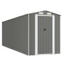 Cobertizo de jardín acero galvanizado gris claro 192x606x223 cm de vidaXL, Cobertizos - Ref: Foro24-3147443, Precio: 854,90 €...