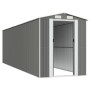 Light gray galvanized steel garden shed 192x689x223 cm by vidaXL, Sheds - Ref: Foro24-3147444, Price: 1,00 €, Discount: %