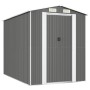 Cobertizo de jardín acero galvanizado gris claro 192x274x223 cm de vidaXL, Cobertizos - Ref: Foro24-3147439, Precio: 430,76 €...