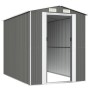 Cobertizo de jardín acero galvanizado gris claro 192x274x223 cm de vidaXL, Cobertizos - Ref: Foro24-3147439, Precio: 430,76 €...