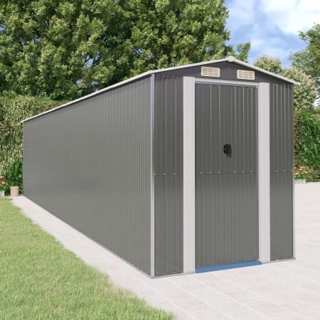 Light gray galvanized steel garden shed 192x855x223 cm by vidaXL, Sheds - Ref: Foro24-3147446, Price: 1,00 €, Discount: %