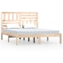 Solid pine wood bed frame 150x200 cm by vidaXL, Beds and slatted bases - Ref: Foro24-3101028, Price: 131,30 €, Discount: %