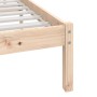 Estructura de cama madera maciza de pino 150x200 cm de vidaXL, Camas y somieres - Ref: Foro24-3101028, Precio: 130,40 €, Desc...